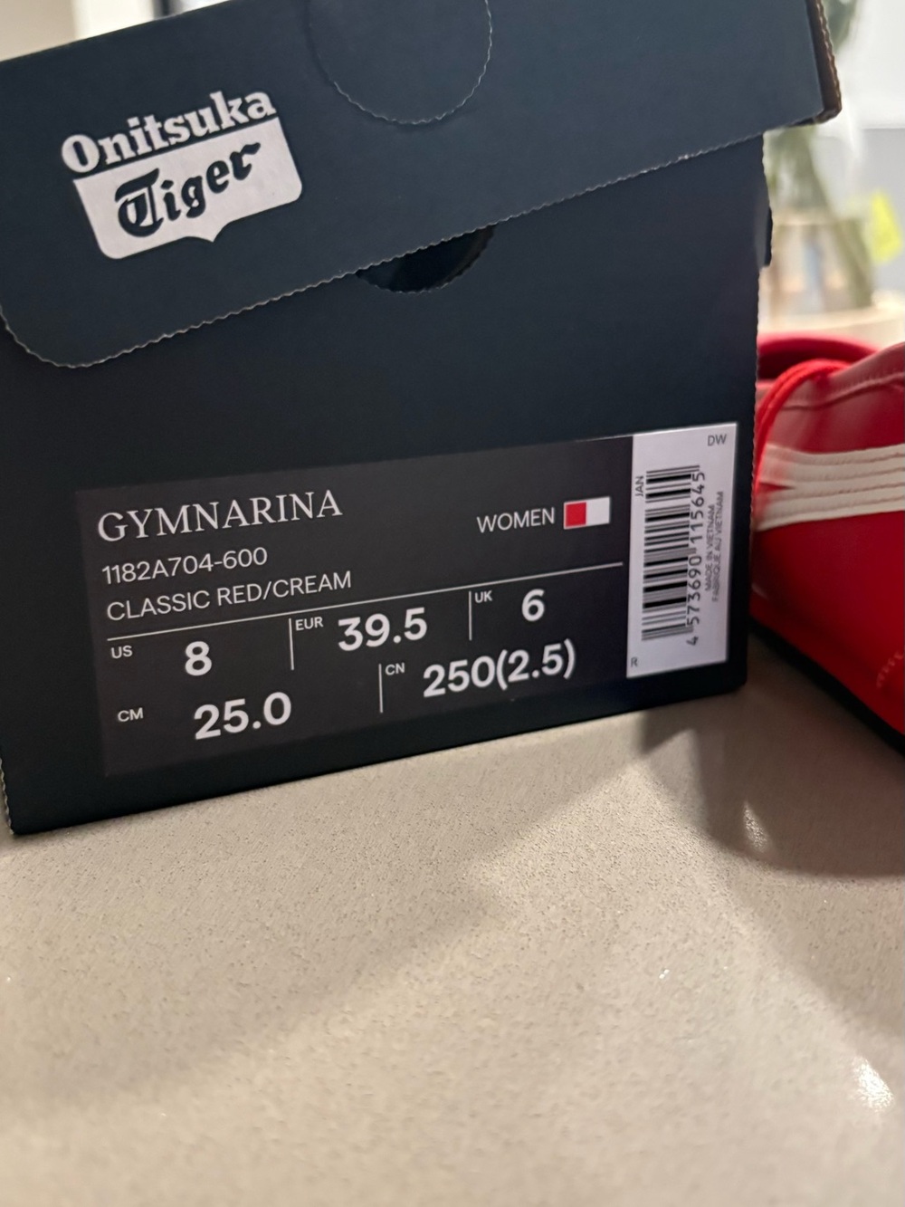 Onitsuka Tiger Red Gymnarina Ballet Flats - Picture 3 of 9